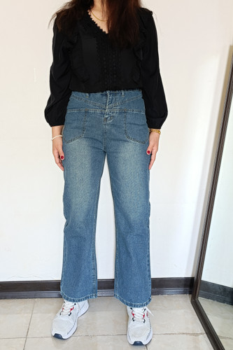 شلوار جین نیم بگ وارداتی